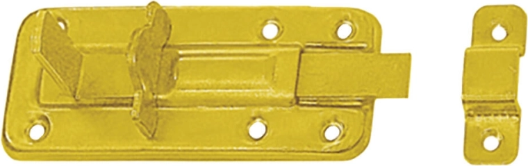 Pasador con espacio para candado 80 × 40 × 1,0 mm, acero zincado amarillo