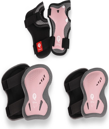 Protectores infantiles Qplay coral pink talla S (3–5 años)