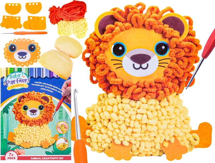 Set creativo para hacer un peluche DIY – león