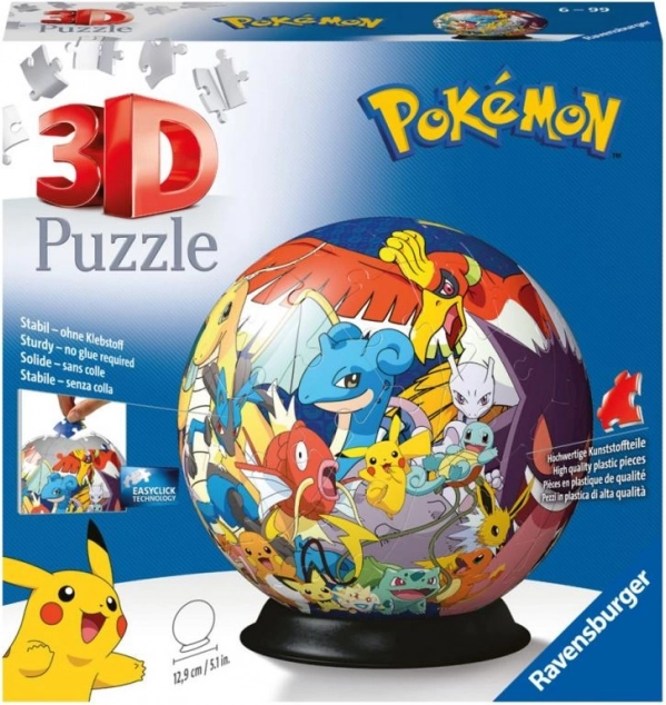 Ravensburger rompecabezas 3D bola Pokémon 72 piezas