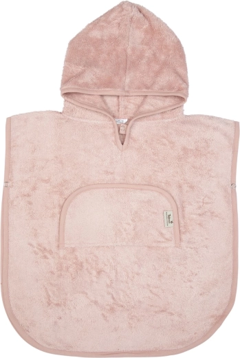 Poncho de bambú Timboo con escote en V Misty Rose
