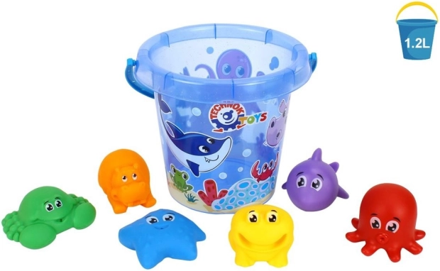 Set divertido para arena y agua con animales marinos