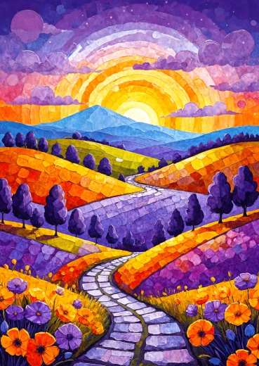 Puzzle Enjoy Camino hacia la luz 1000 piezas