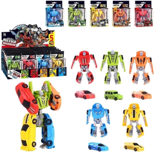 Robot transformable Mecha Warrior 2 en 1 - 1 unidad