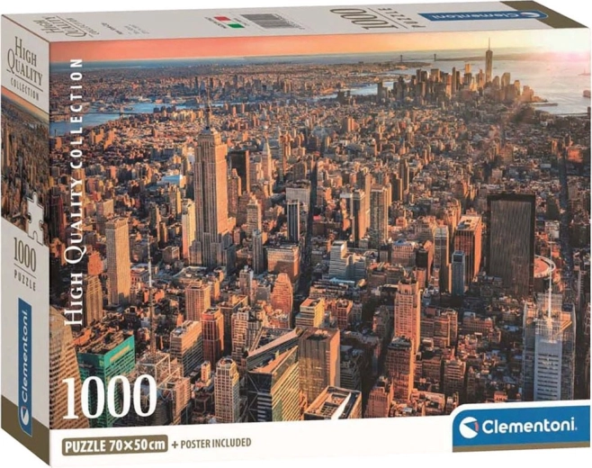 Puzzle CLEMENTONI New York – vista de Manhattan, 1000 piezas