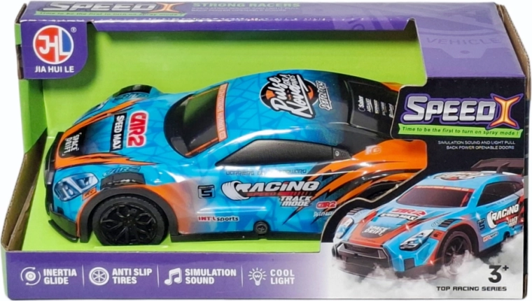 Coche de carreras con luz y sonido