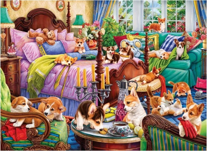 Puzzle Perritos en la cama 1000 piezas