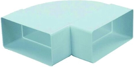 Codo plano horizontal para ventilación 110 × 55 mm