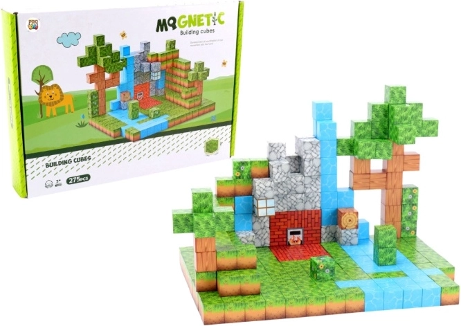 Set de construcción magnético Mundo propio, 275 piezas