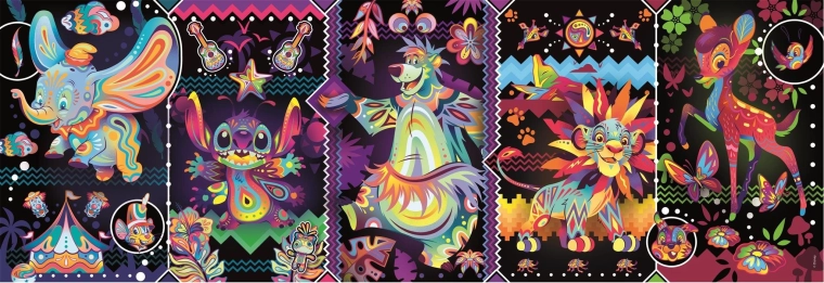 Puzle panorámico Disney Alegría 1000 piezas