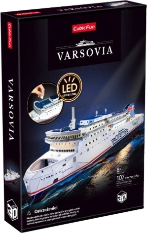 Puzzle 3D Cubic Fun ferry Varsovia - 1 pieza
