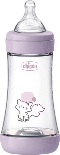 Biberón anticólicos Chicco Perfect5 240 ml niña, flujo medio 2m+