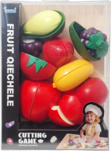 Set infantil de frutas y verduras para cortar