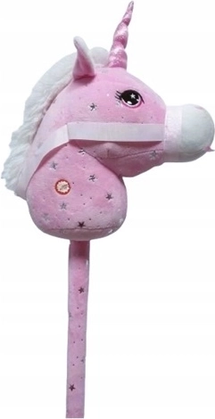 Unicornio rosa de palo con sonidos