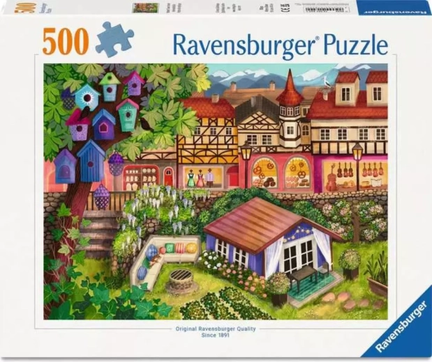 Puzzle Ravensburger Pueblecito de mercado 500 piezas