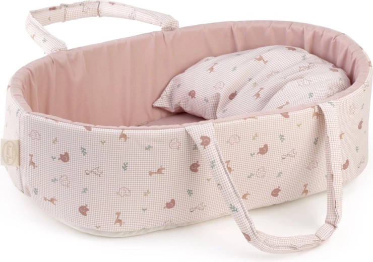 Cesta textil portátil Antonio Juan Savanna con almohada para muñeca de hasta 33 cm