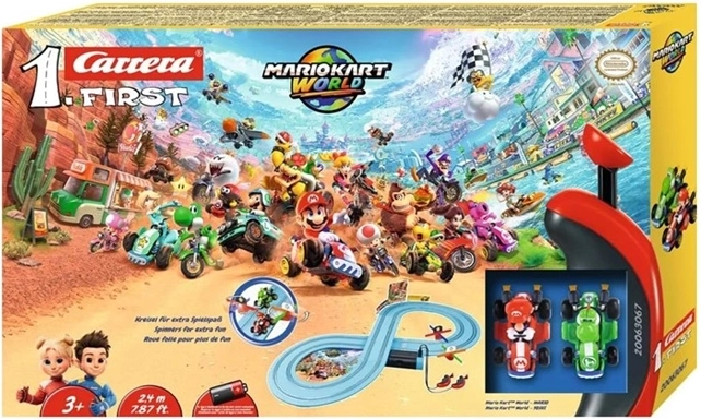 Pista de coches infantil Carrera FIRST Mario Kart Mario vs. Yoshi