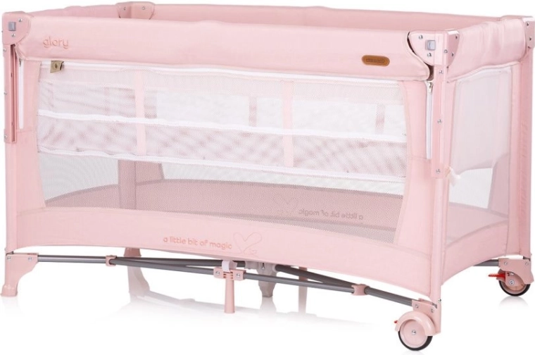 Cuna de viaje Chipolino Glory rosa