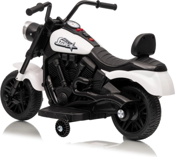 Motocicleta eléctrica infantil Star blanca