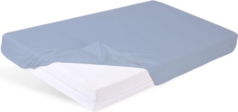 Babymatex sábana impermeable con elástico Bamboo azul claro 60 × 120 cm
