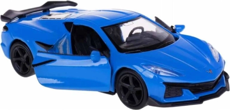 Modelo de coche Welly Chevrolet Corvette Z06 2023 1:34 azul