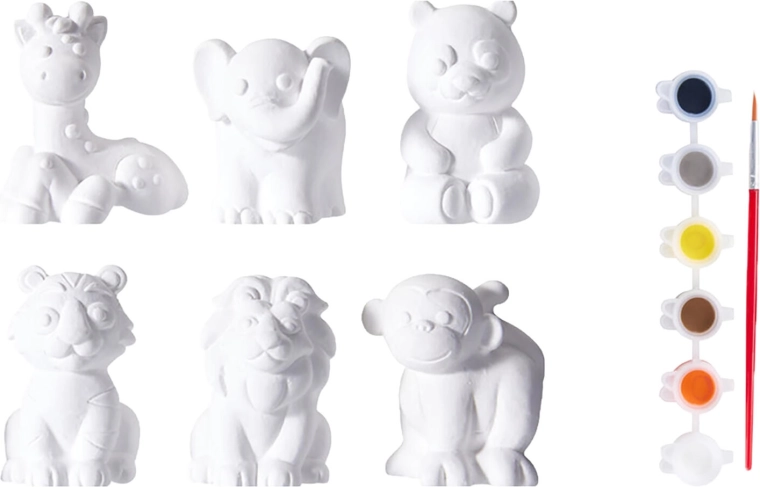 Set para pintar figuras 3D de yeso, 13 piezas