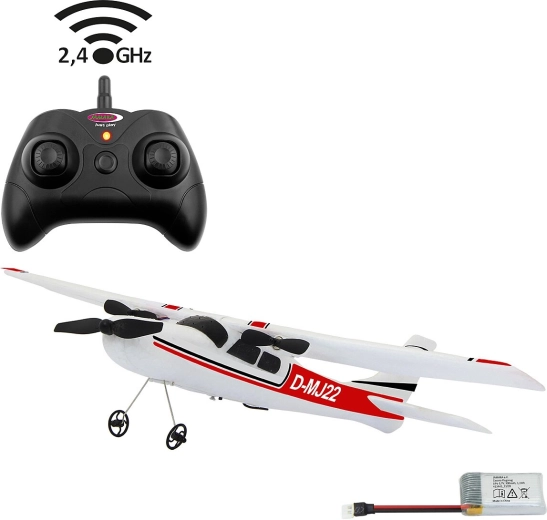 Avión RC JAMARA Cessna 182 con giroscopio y mando de 2,4 GHz