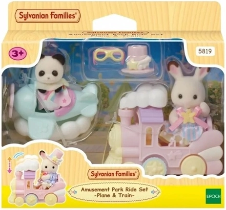 Vehículos divertidos del parque de atracciones de Sylvanian Families