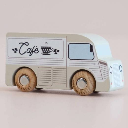 Le Toy Van cochecito de madera GT65 Coco – furgoneta clásica de café
