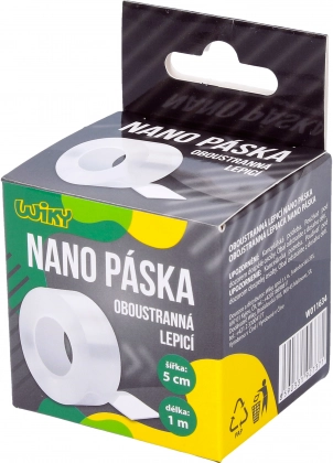 Cinta adhesiva nano de doble cara 1 m × 5 cm