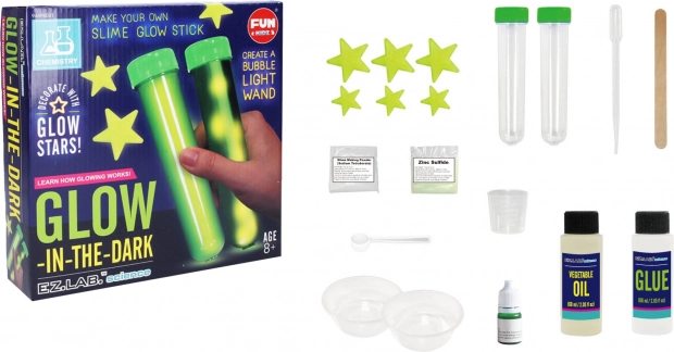 Kit para fabricar slime que brilla en la oscuridad