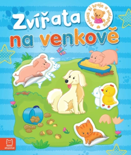 Gruñón juega y pega: animales en la granja – libro de pegatinas