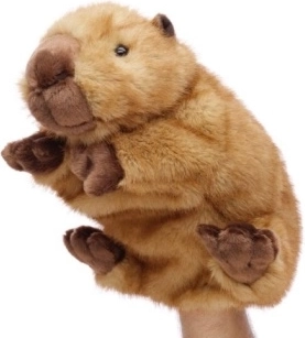 Títere de mano de capibara de peluche eco-friendly