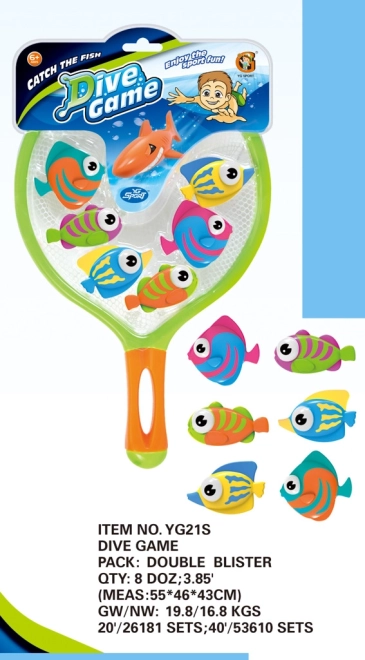 Peces sumergibles con red