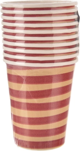 Vasos de papel Jungle rojos 250 ml (10 uds)
