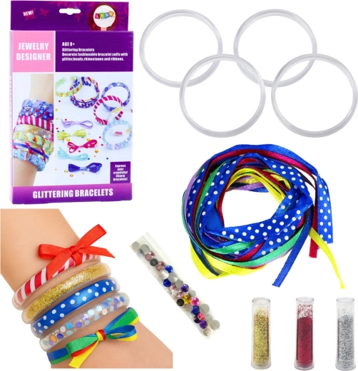 Kit creativo para hacer pulseras brillantes