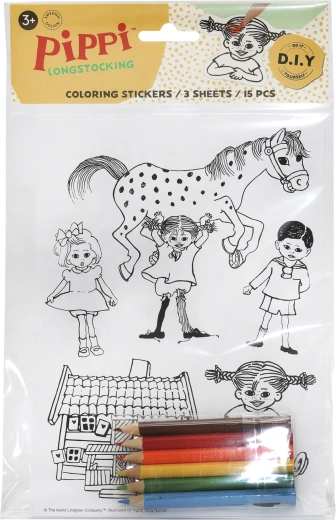 Set creativo de pegatinas para colorear Pippi Langstrumpf