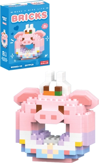 Set de construcción Donut cerdito (207 piezas)