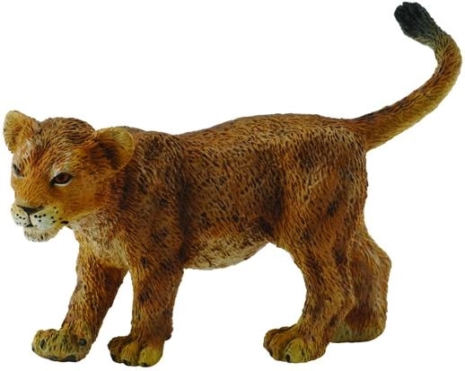 Figura coleccionable de cachorro de león de pie