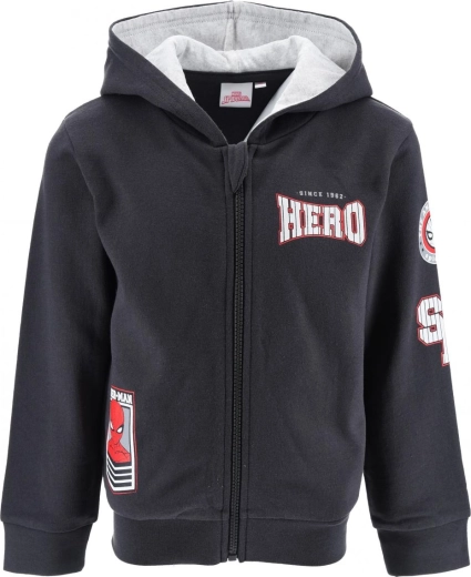 Sudadera con capucha y cremallera para niño Spider-Man
