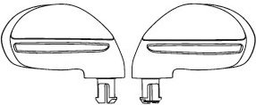 Espejos retrovisores para coche eléctrico infantil Bentley (izquierdo y derecho) – set de 2 uds.