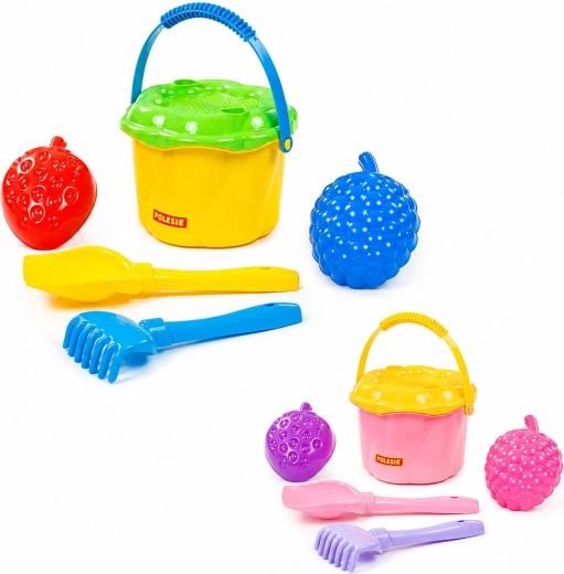 Set infantil de arena con cubo y tamiz (6 piezas)