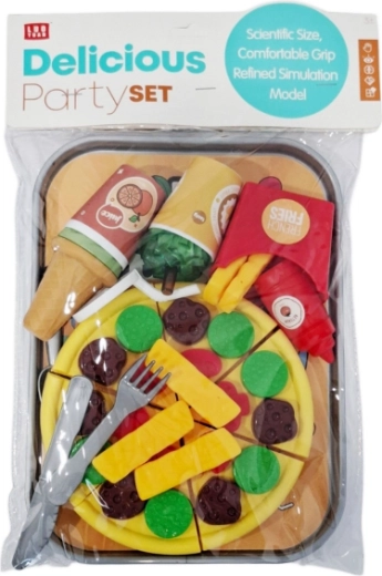 Set de cocina con pizza y alimentos para niños