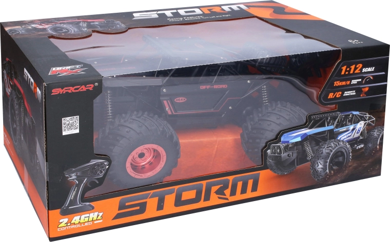 Bugina RC todoterreno metálica Max con control remoto, 34 cm