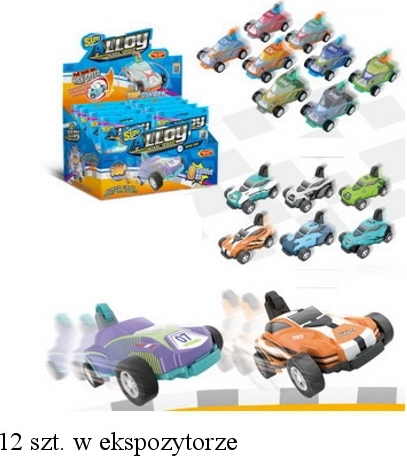 Coche volador con sorpresa – coche de carreras con motor de retroceso (pull-back)