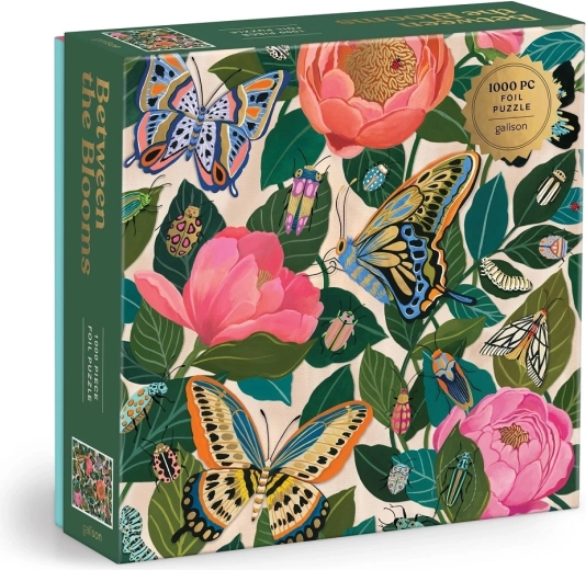 Puzzle con lámina Galison Entre flores 1000 piezas