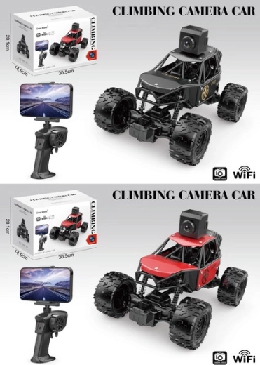 Crawler todoterreno RC STAR con cámara Wi‑Fi negro