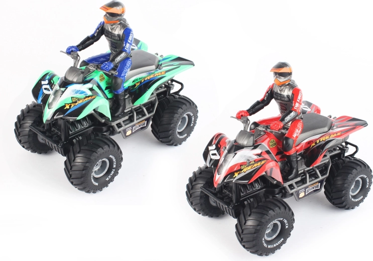 Quadriciclo RC con figura y control remoto de 29 cm - 1 unidad