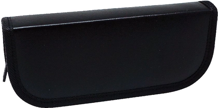 Estuche grande de polipiel Concorde, negro