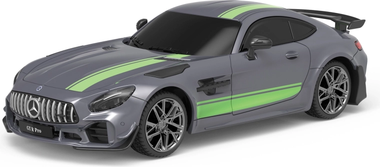 Coche deportivo RC teledirigido Mercedes-Benz AMG GT R PRO 1:24, plateado, 17 cm